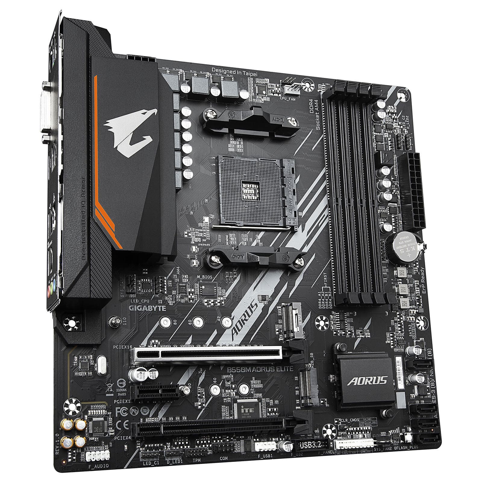Gigabyte B550M AORUS ELITE Micro-ATX  - Carte mère Gigabyte - 1