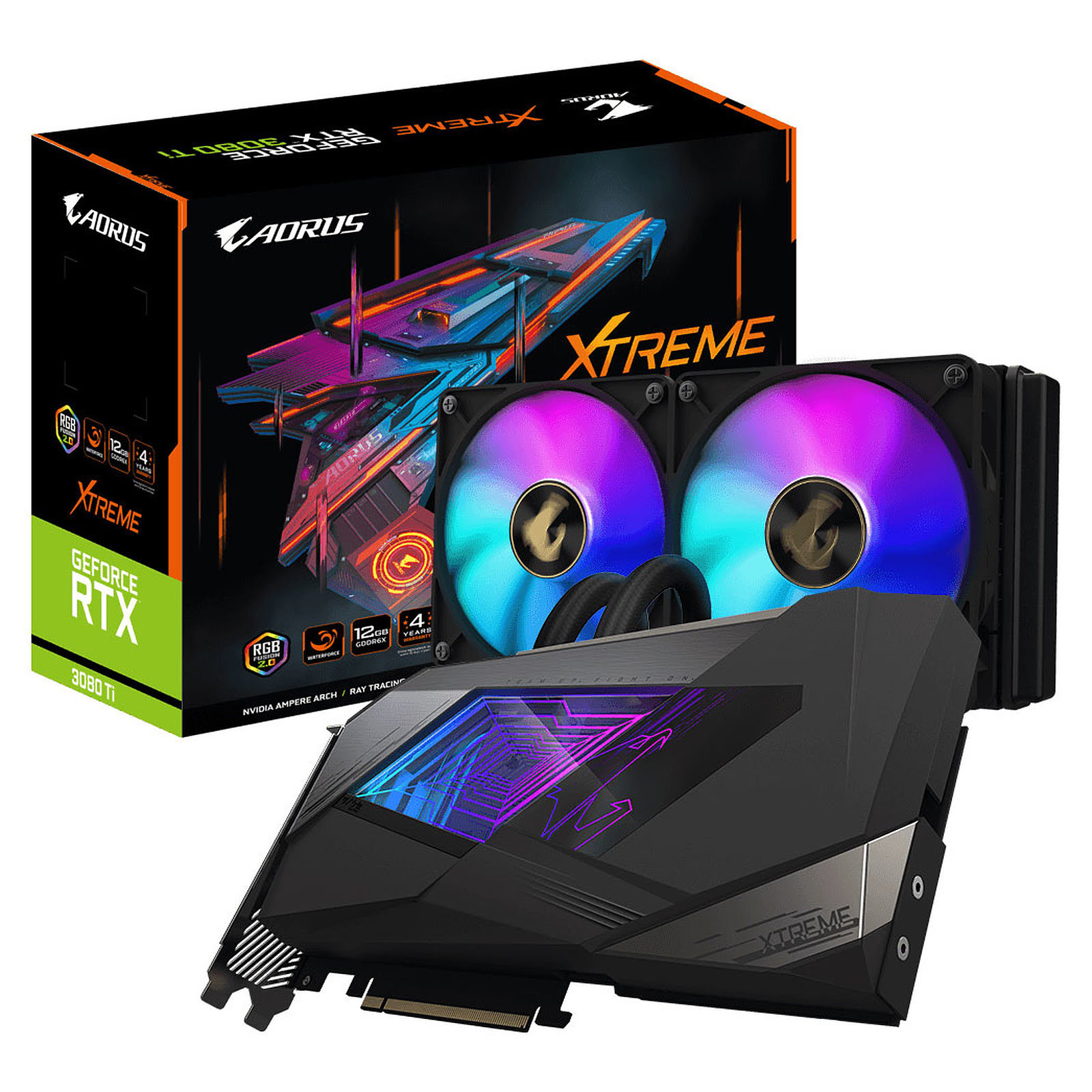 Gigabyte RTX 3080 Ti XTREME WATERFORCE 12G LHR - Carte graphique - 0