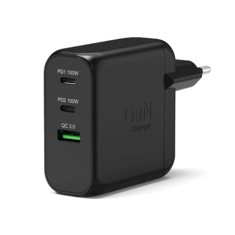 Port Chargeur mural GaN 100W - 3 ports + Câble USB-C 2m (902100EPEU) - Achat / Vente Chargeur sur grosbill.com - 4