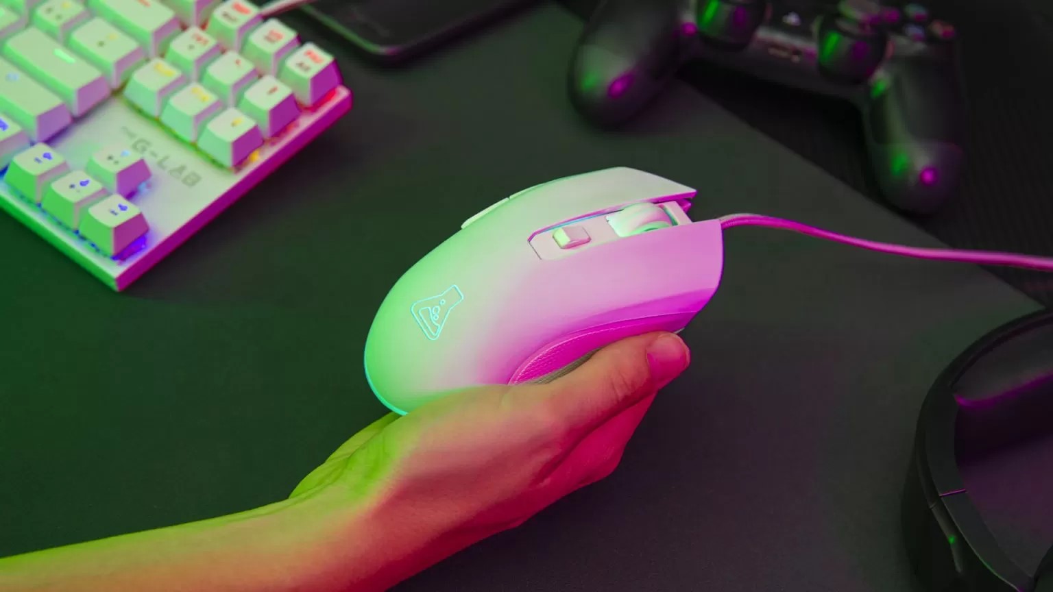 The G-LAB Kult Helium - Souris PC The G-LAB - grosbill.com - 3