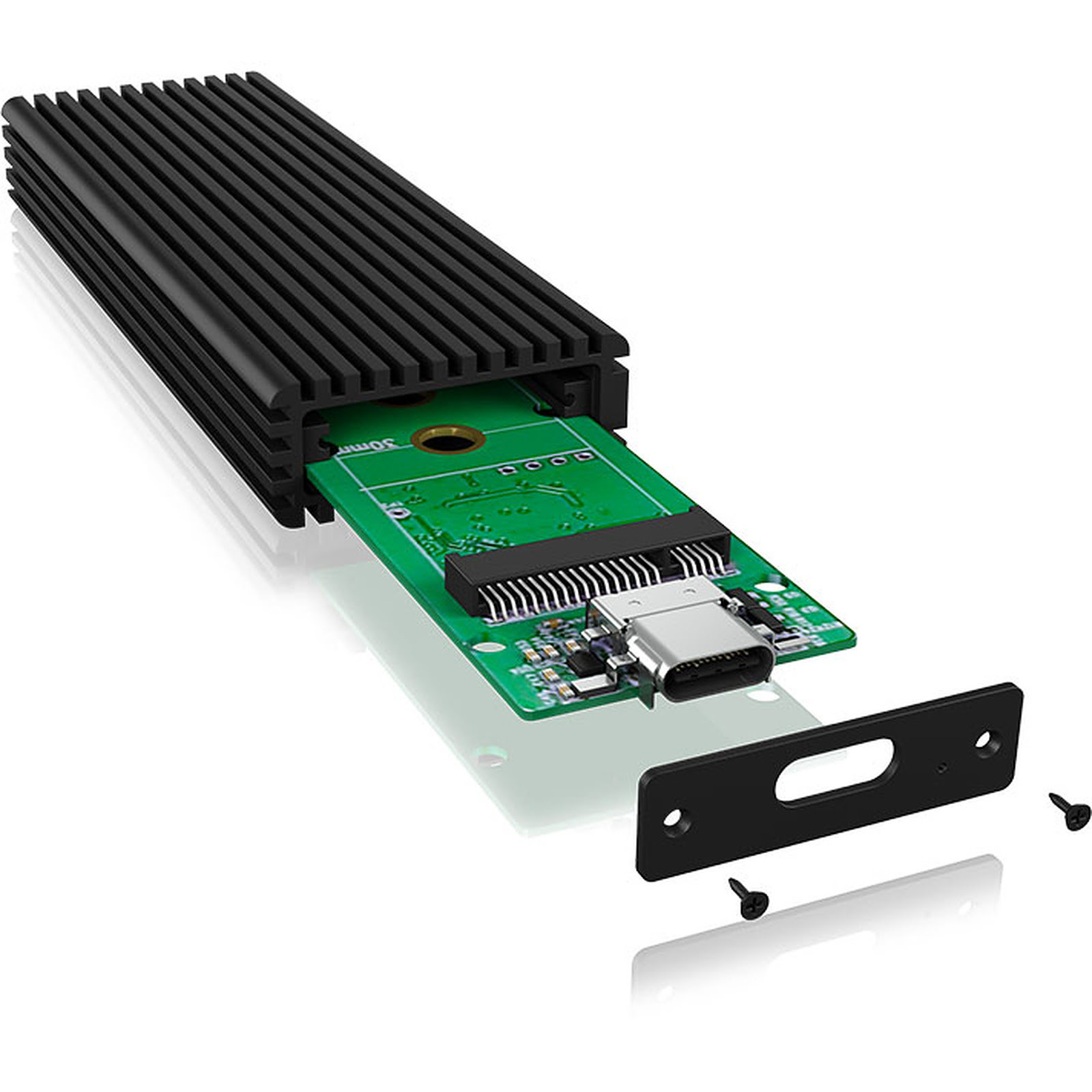 Icy Box 2.5" USB-C 3.1 Gen.2 pour SSD M.2 NVME - M-KEY - Boîtier externe - 2