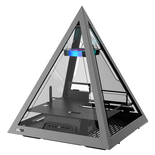 Azza Pyramid 804 Gris - Boîtier PC Azza - grosbill.com - 3