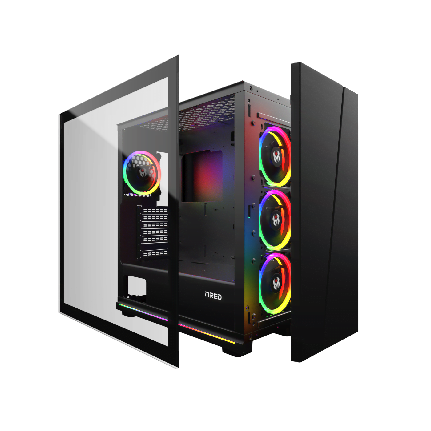 BLACK DESTROYER Strip-G - ARGB - MT/ATX - grosbill.com - 1