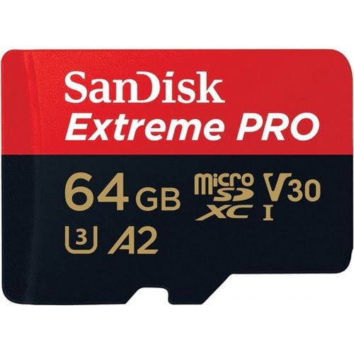 Sandisk Extreme Pro microSDXC 64GB+SD Adapter