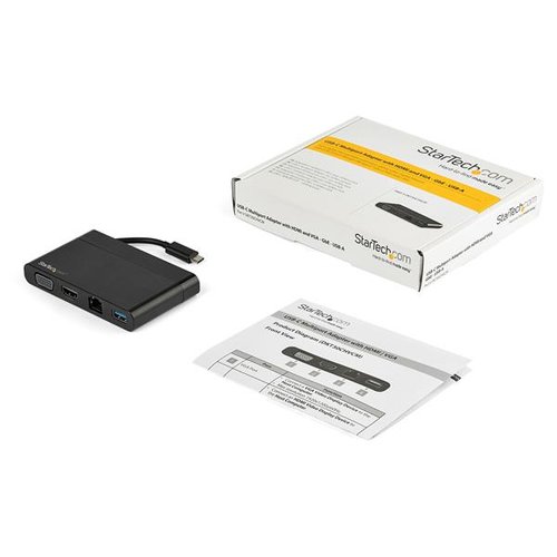USB C Adapter - HDMI & VGA - 1xA - GbE - Achat / Vente sur grosbill.com - 4