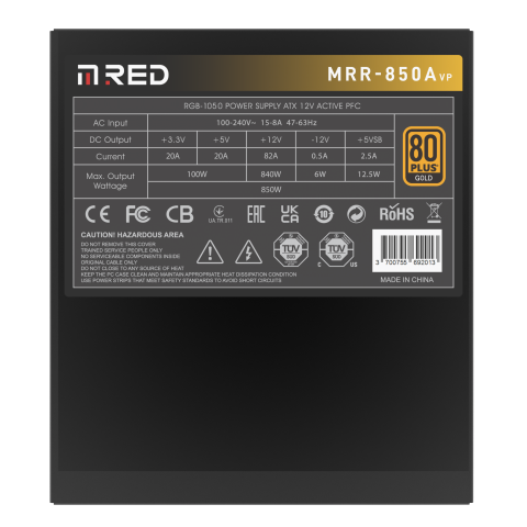 M.RED MRR-850A VP2 Noir (850W) - Alimentation M.RED - grosbill.com - 2