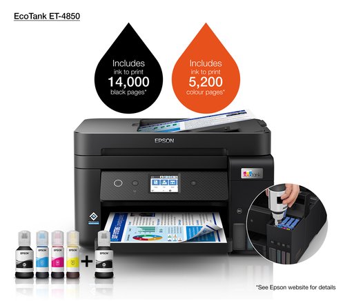 Imprimante Epson EcoTank ET-4850 - grosbill.com - 22