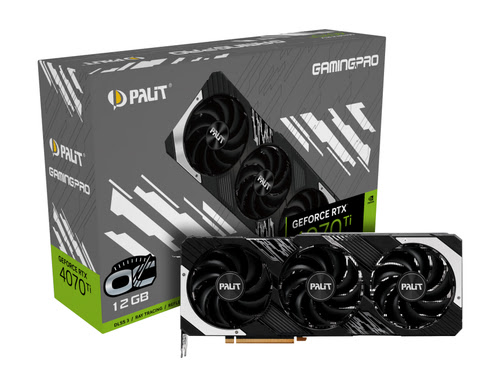 image produit Palit GeForce RTX 4070Ti GamingPro OC 12GB DLSS3-Seconde Vie-Etat Satisfaisant Grosbill