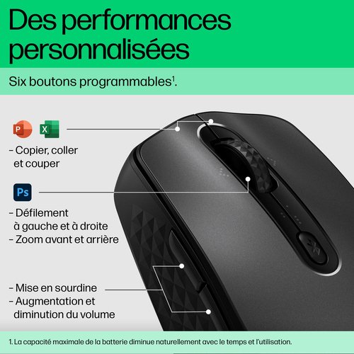 HP 690 Qi-Charging Wireless Mouse - Achat / Vente sur grosbill.com - 12