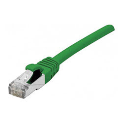 image produit Dexlan cable Cat.6A S/FTP LS0H vert Snagless - 0.5m  Grosbill