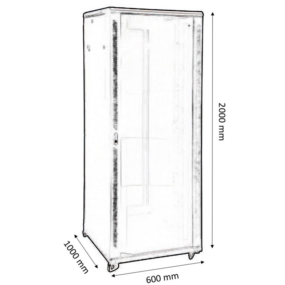 Kimex International Baie de brassage 19" - 600x1000mm 42U (112-6142K) - Achat / Vente Réseau divers sur grosbill.com - 6