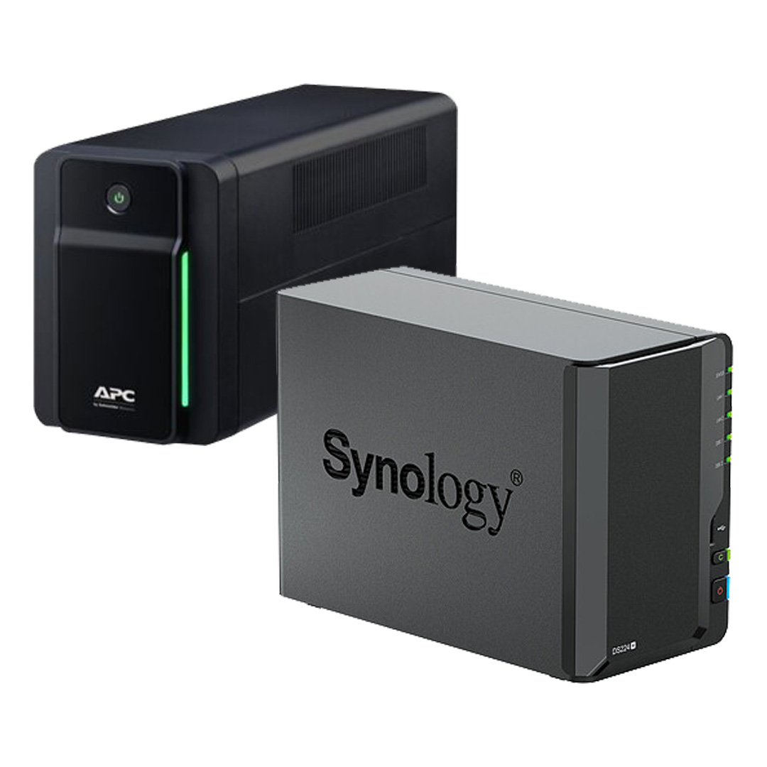 Synology Bundle DS224+ avec Onduleur Back UPS BX750MI-FR - Serveur NAS - 0