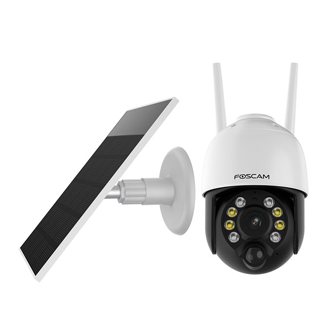 Foscam B4 WiFi Solar Battery Camera - 4MP/Pan/Tilt (B4) - Achat / Vente Caméra réseau sur grosbill.com - 1