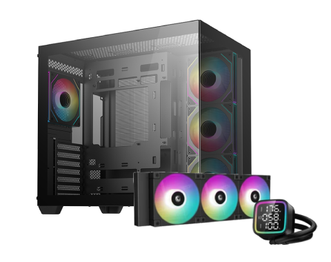 CG530 4F - MT/Sans Alim/ATX + LD360 360mm Noir# - grosbill.com - 0