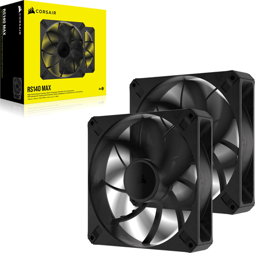Corsair RS140 MAX PWM 140 mm Double Pack - Ventilateur boîtier - 5