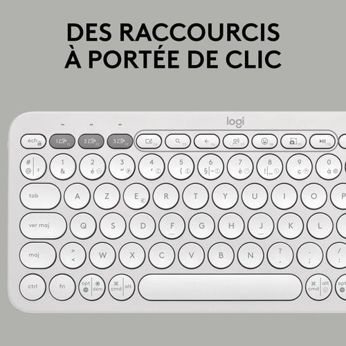 PEBBLE KEYS 2 K380S TONAL WHITE - Achat / Vente sur grosbill.com - 8