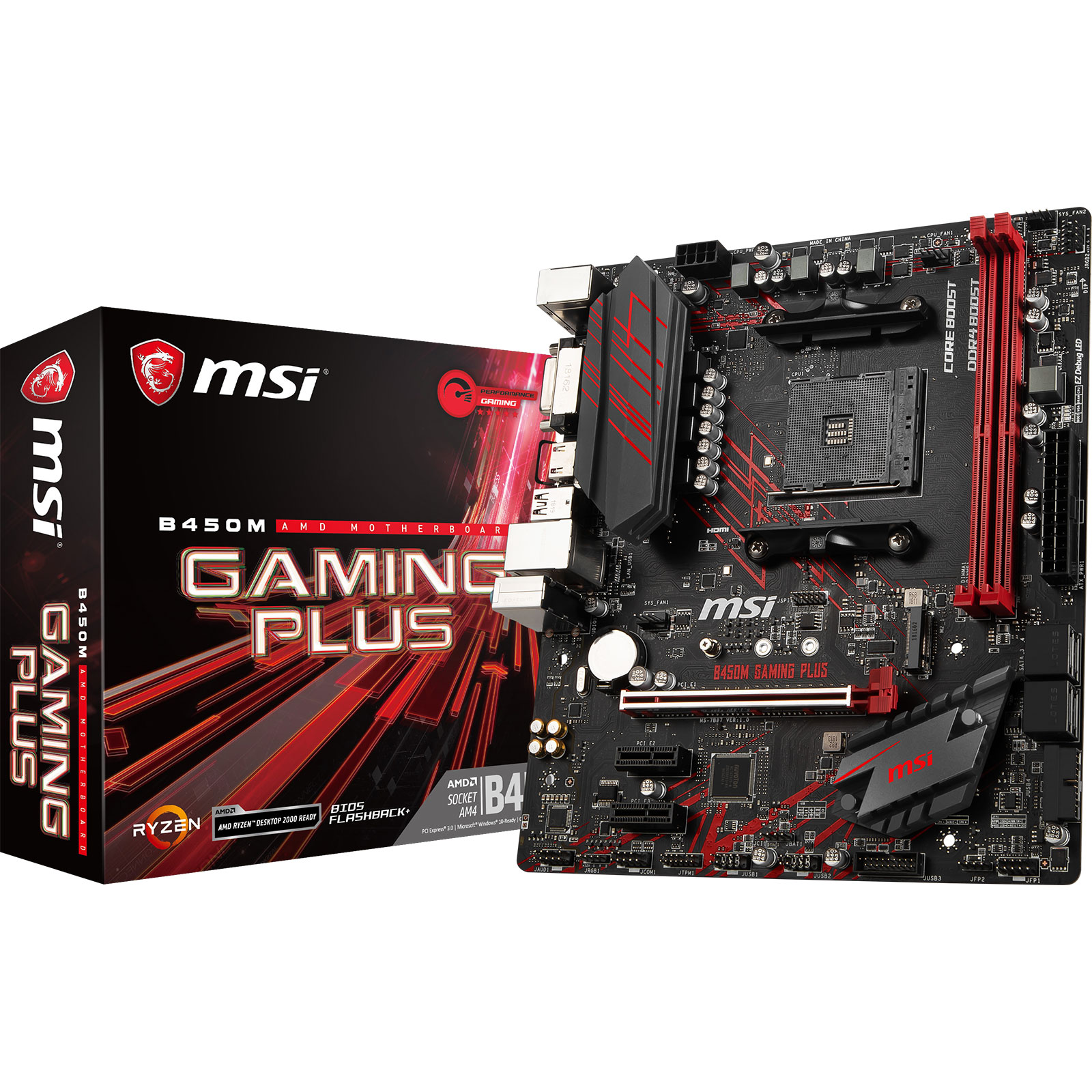 MSI B450M GAMING PLUS Micro-ATX - Carte mère MSI 