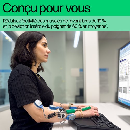 HP 960 BLK Ergonomic WL KBD FR - Achat / Vente sur grosbill.com - 11