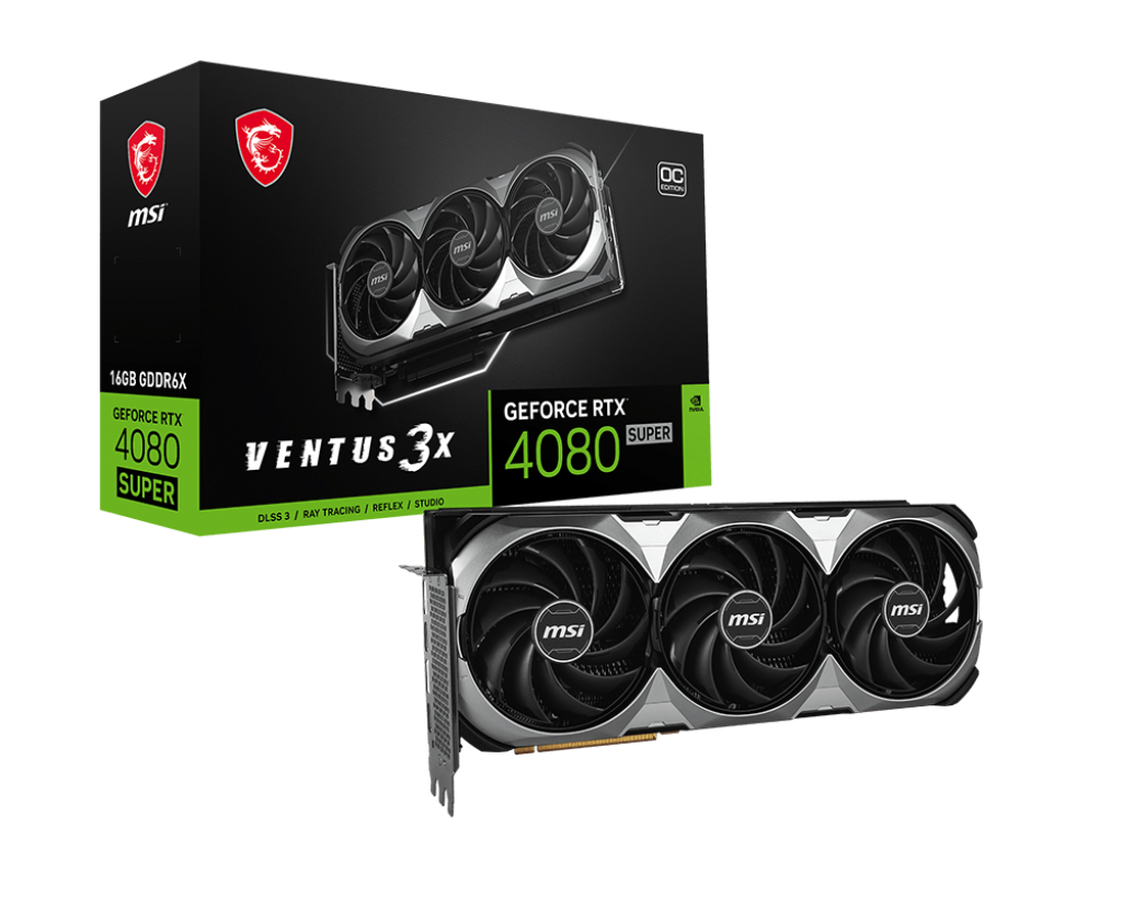 MSI GeForce RTX 4080 SUPER 16G VENTUS 3X OC OEM-Seconde Vie-Bon Etat - Carte graphique - 0