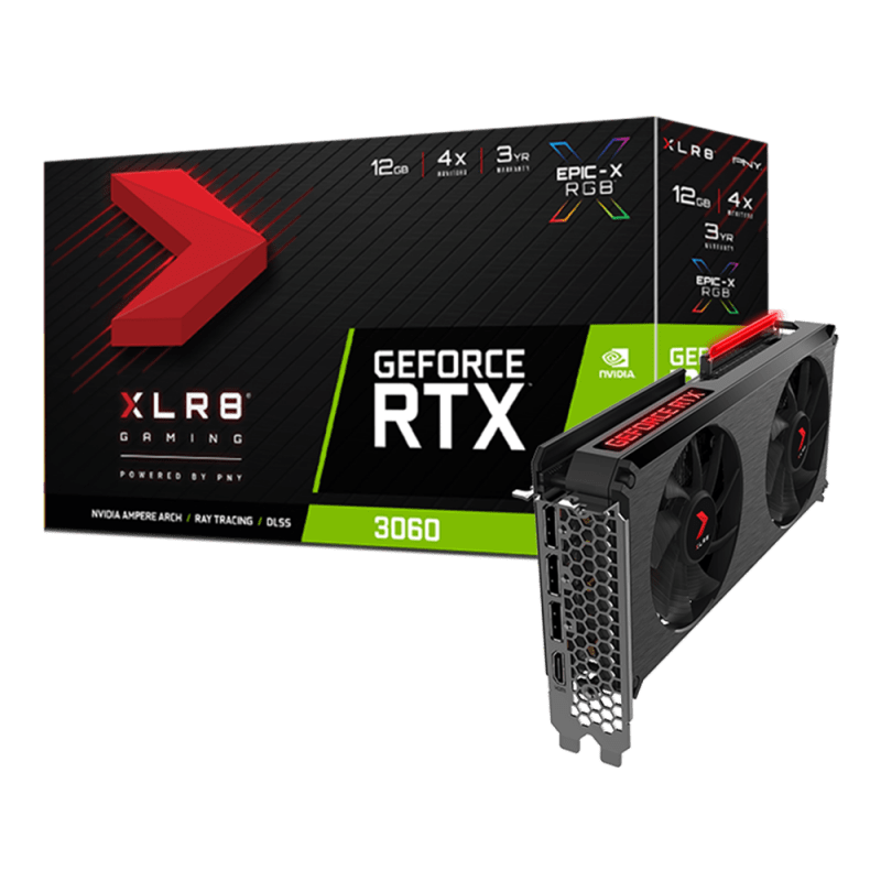 PNY RTX 3060 XLR8 Revel Epic-X LHR  - Carte graphique PNY - 0