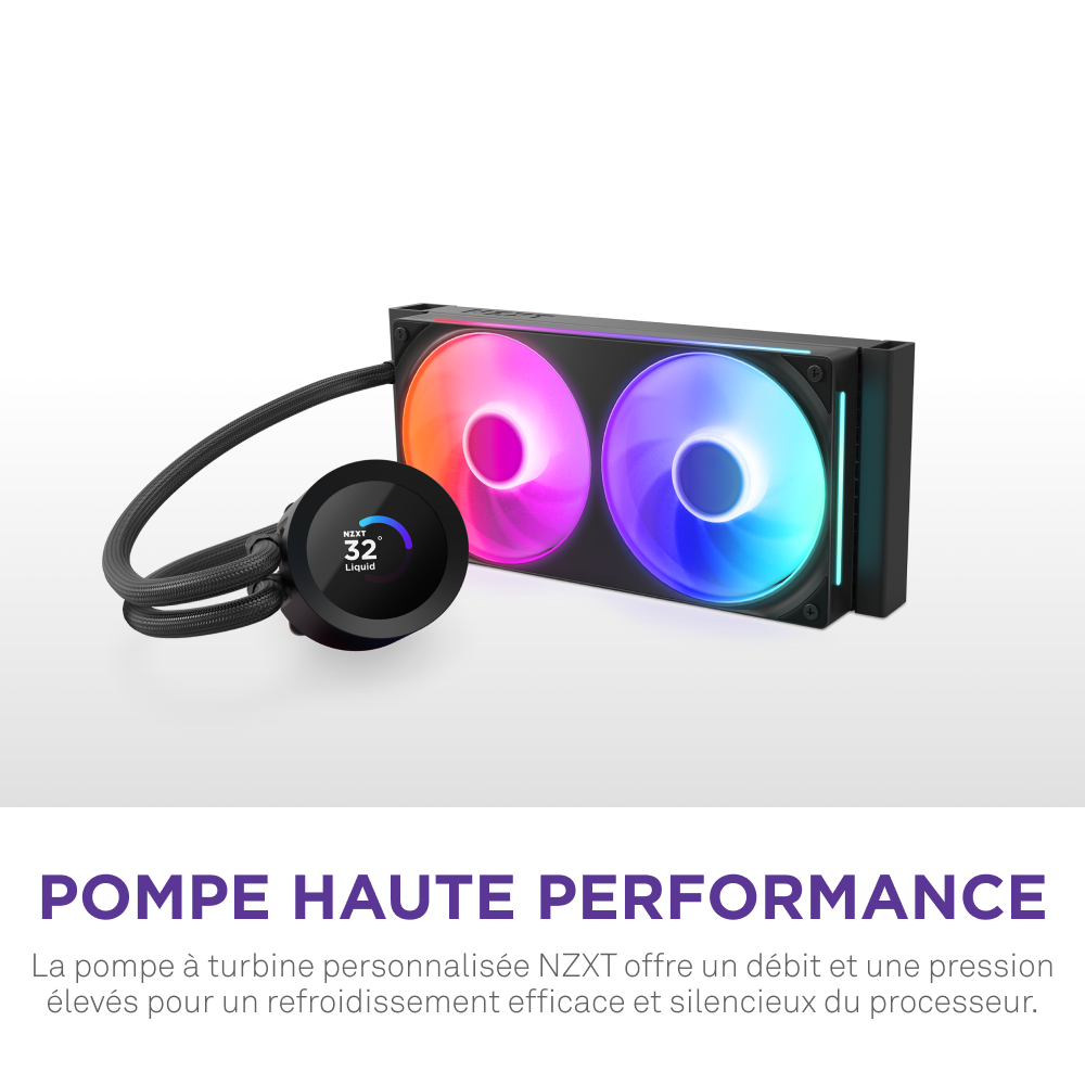 NZXT Kraken Plus 240 RGB - 240mm - Noir - Watercooling NZXT - 5