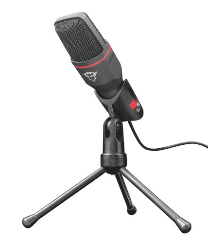 Trust Microphone Streaming Mico - Noir/USB/3,5mm/Trépied (23791) - Achat / Vente Accessoire Streaming / Vlogging  sur grosbill.com - 2