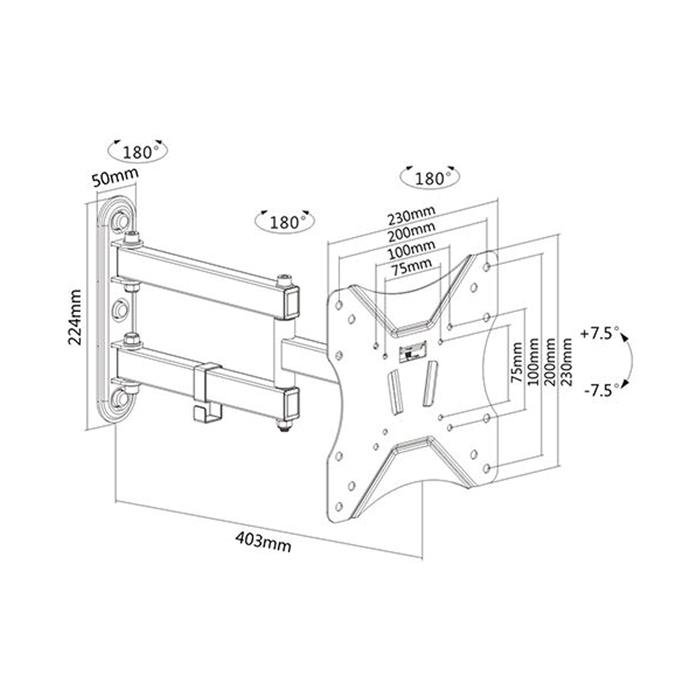 DOUBLE SUPPORT DE BUREAU ECRAN PC ARTICULE POUR ECRAN 13-27 180