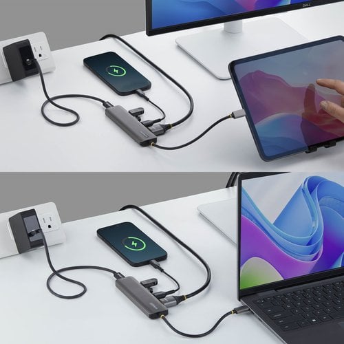 ADAPTATEUR MULTIPORT USB-C  H - Achat / Vente sur grosbill.com - 3