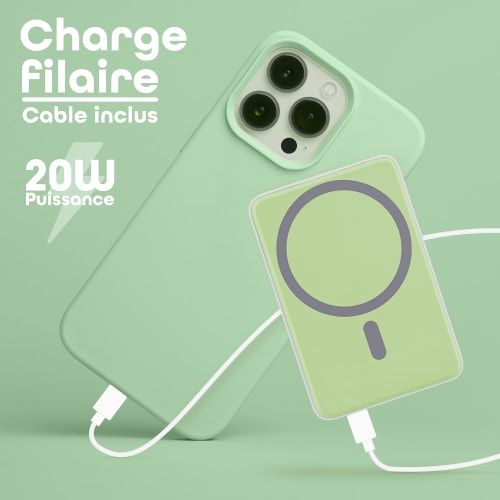 T'nB Powerbank USB-C - 5000 mAh - 20W - Vert (PBUMAG5GR) - Achat / Vente Batterie Externe  sur grosbill.com - 4