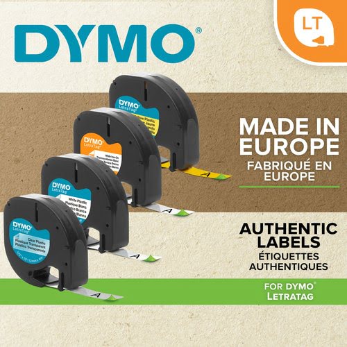 Dymo PLASTIC TAPE 12MMX4M - Achat / Vente Consommable imprimante sur grosbill.com - 9