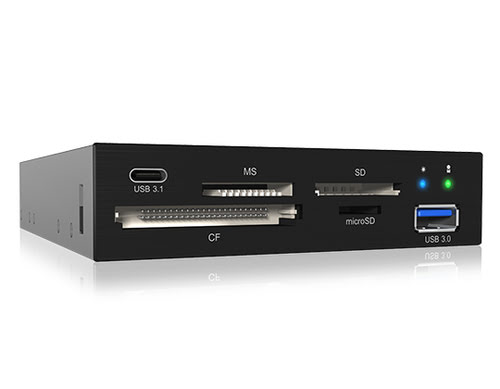 Icy Box Lect. cartes + USB3.0+ USB 3.1 empl. 3.5\