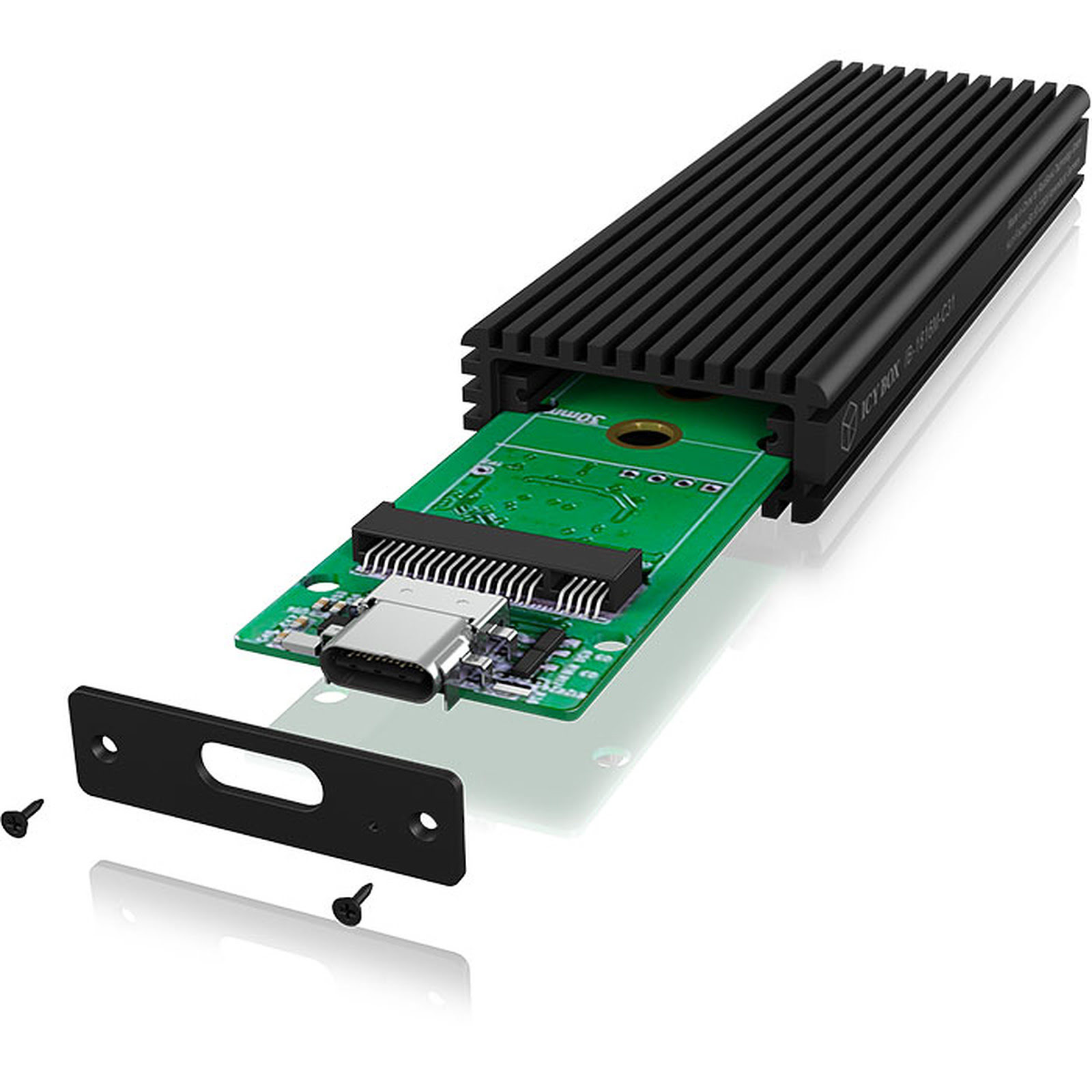 Icy Box 2.5" USB-C 3.1 Gen.2 pour SSD M.2 NVME - M-KEY - Boîtier externe - 4