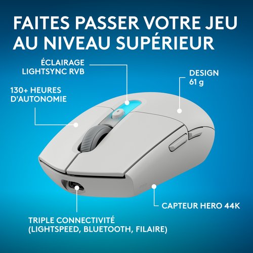 G305 X SUPERLIGHT - Achat / Vente sur grosbill.com - 1