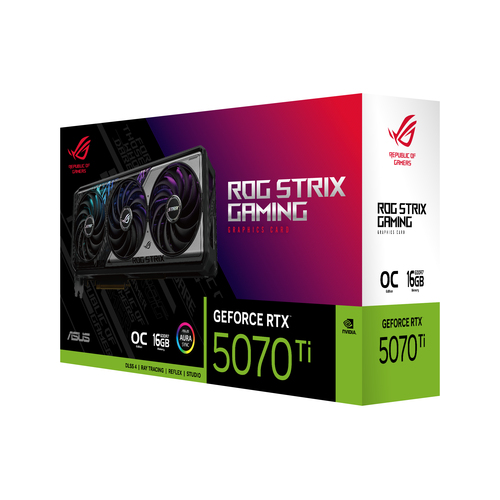 Asus ROG Strix GeForce RTX 5070Ti 16GB GDDR7 OC Edition - Carte graphique - 87