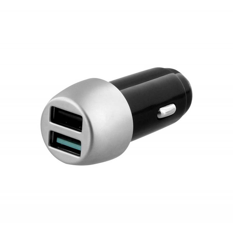 Chargeur allume-cigare 1xUSB QC 3.0 + 1xUSB 2.4A - Accessoire téléphonie T'nB - 0