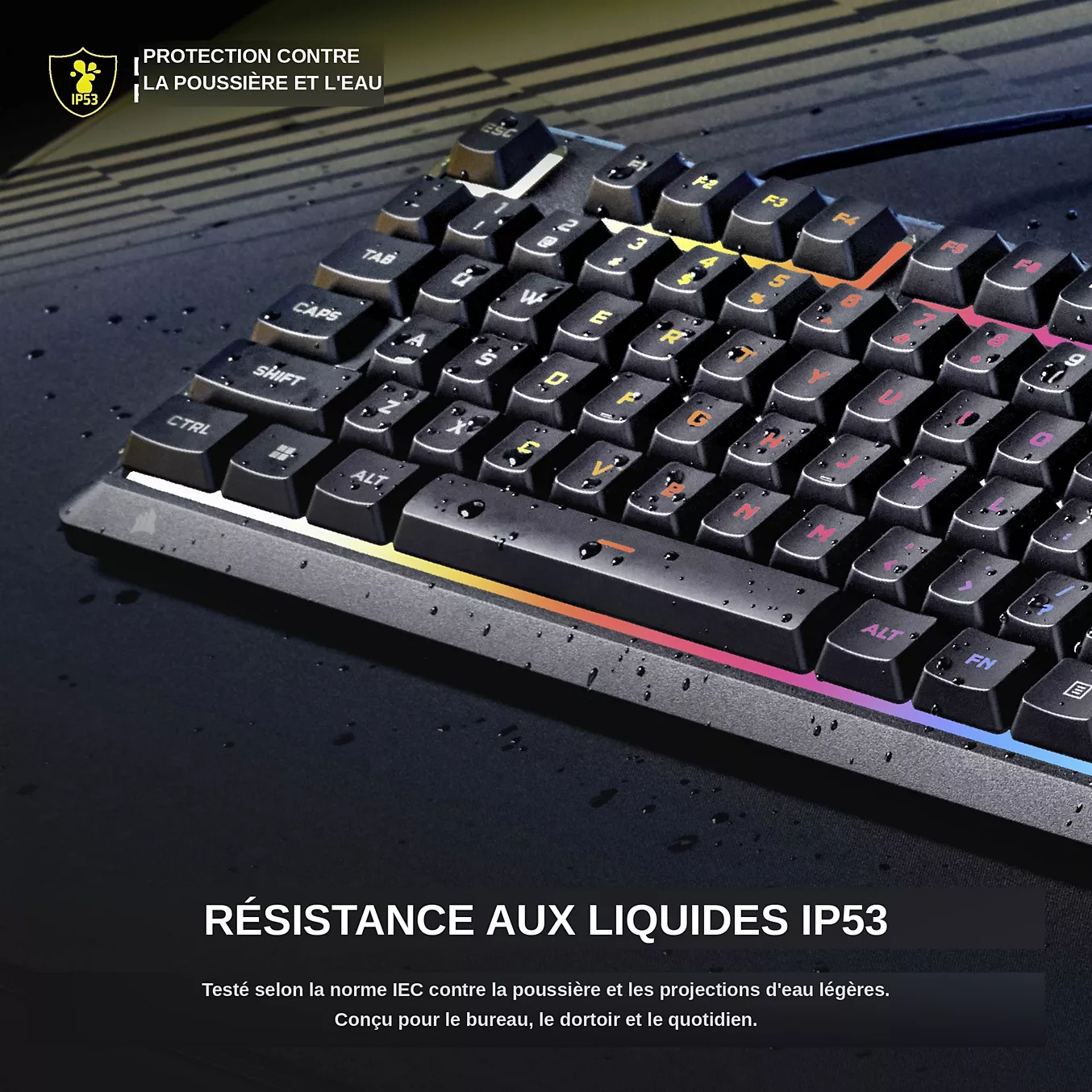 Corsair Skiff 100 Plus - Clavier PC Corsair - grosbill.com - 6
