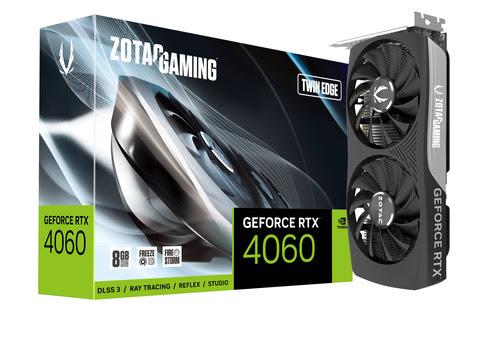 image produit ZOTAC Gaming GeForce RTX 4060 8GB Twin Edge Grosbill