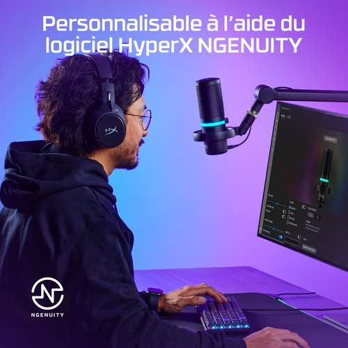 HyperX DuoCast-USB Microphone Black - Achat / Vente sur grosbill.com - 6