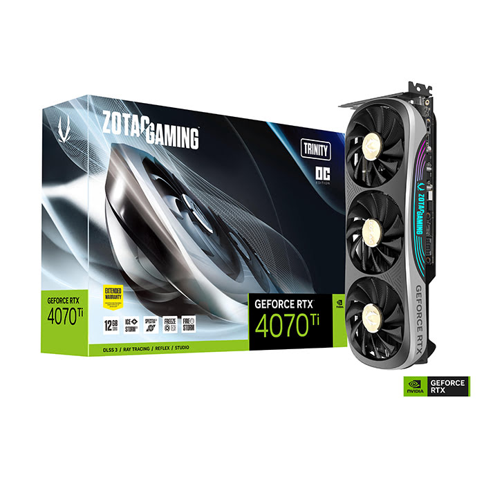 ZOTAC GeForce RTX 4070 Ti TRINITY OC  - Carte graphique ZOTAC - 0