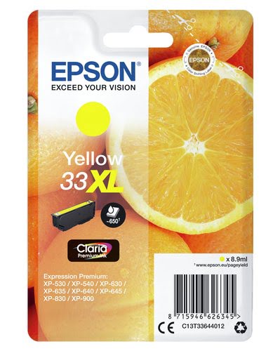 Epson - Jaune - C13T33644012 - Achat / Vente Consommable imprimante sur grosbill.com - 2