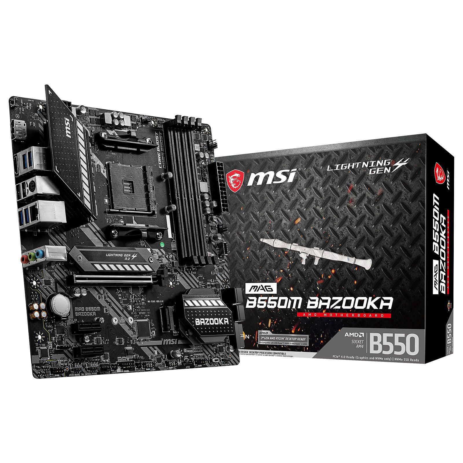 MSI MAG B550M BAZOOKA Micro-ATX  - Carte mère MSI - grosbill.com - 0