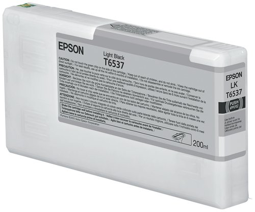 Epson Ink/T6537 Ultrachrome HDR 200ml LBK