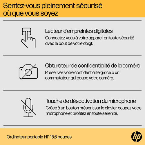 HP B23A7EA#ABF - PC portable HP - grosbill.com - 9