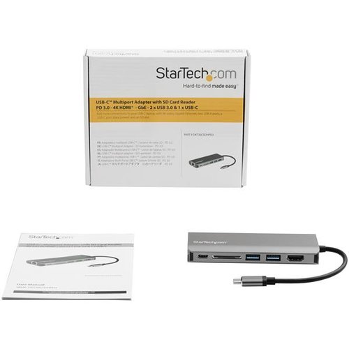 Adapter Multiport USB C - HDMI - SD PD - StarTech - 4