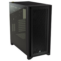 image produit Corsair 4000D Airflow Tempered Black - MT/SansAlim/ATX Grosbill