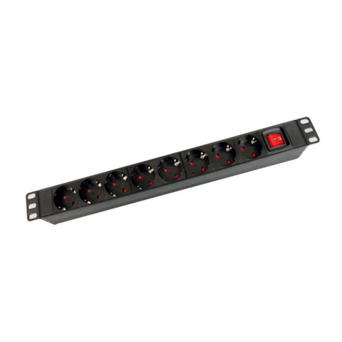 Kimex International Bandeau 8 prises électriques pour rack et baie 19" - hauteur 1U (110-0197) - Achat / Vente Réseau divers sur grosbill.com - 0