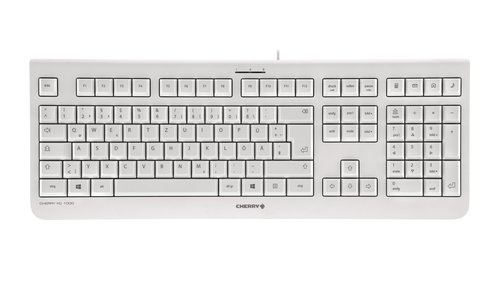 Cherry KC 1000 Clavier filaire, blanc grisé, USB, AZERTY - FR