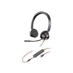 POLY 3325 Casque Avec fil Arceau Appels Musique USB Type C Black