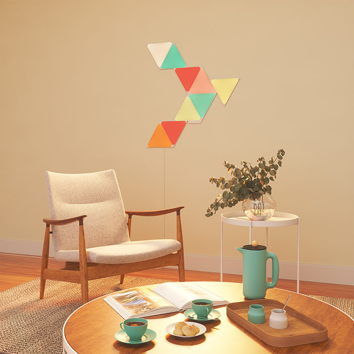 Nanoleaf Shapes Triangles Starter Kit - 9 Pièces (NL47-0002TW-9PK) - Achat / Vente Objet connecté / Domotique sur grosbill.com - 4
