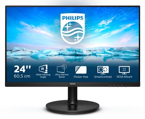 Philips V Line 241V8LA/00 - 24/VA/4ms/FHD/HDMI/VGA/HP/75Hz